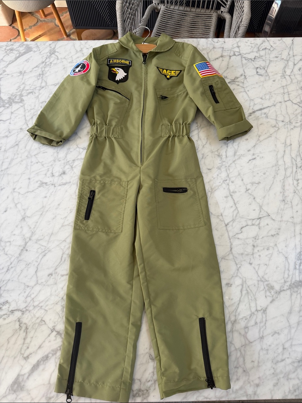Get Real Gear Junior Fighter Pilot Jumpsuit size 4/6 NWOT